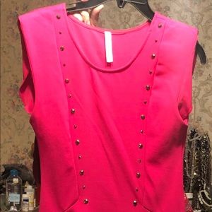 Like new Manito hot pink dress.